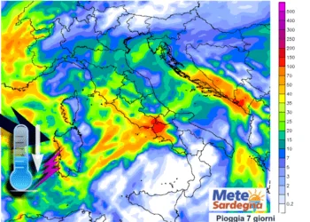 sardegna arriva pioggia 350x250 - Google news sceglie Meteo Sardegna.it