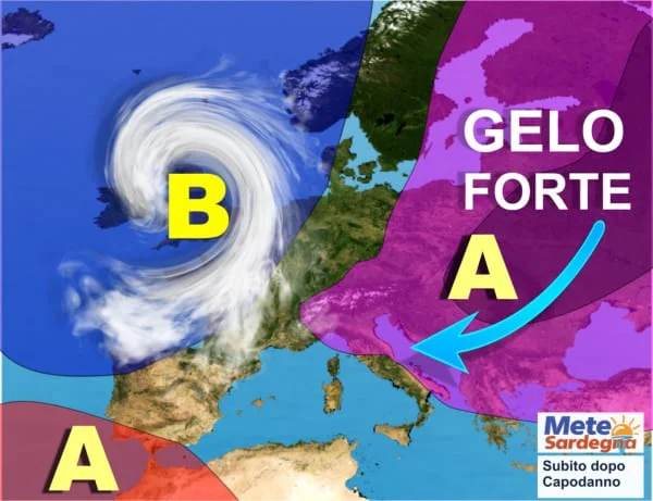 sardegna dopo capodanno - Gennaio, in Sardegna arriverà l'Inverno con freddo, pioggia, neve e forte vento.