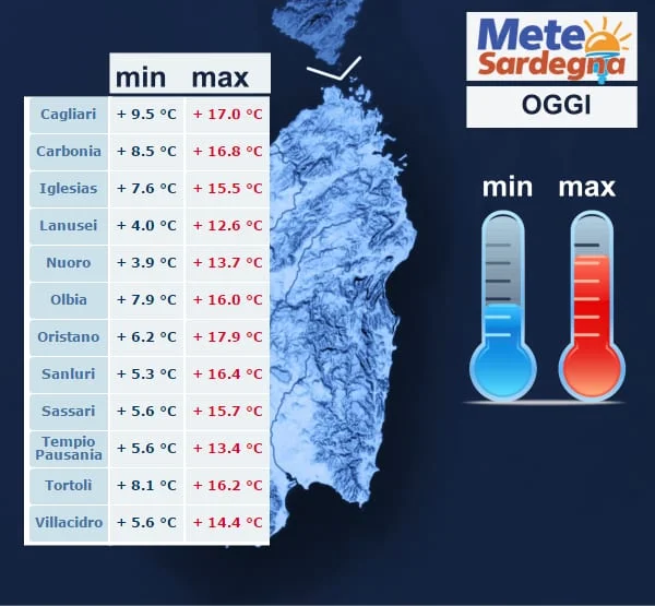 temperature oggi - Ma oggi è Inverno? Si o no? Ecco il vero Inverno della Sardegna