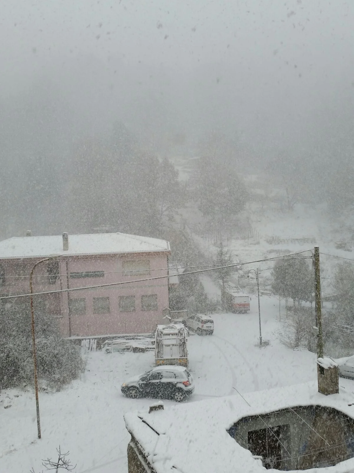 Desulo5 - Desulo, la neve cade abbondante: foto e video in real time