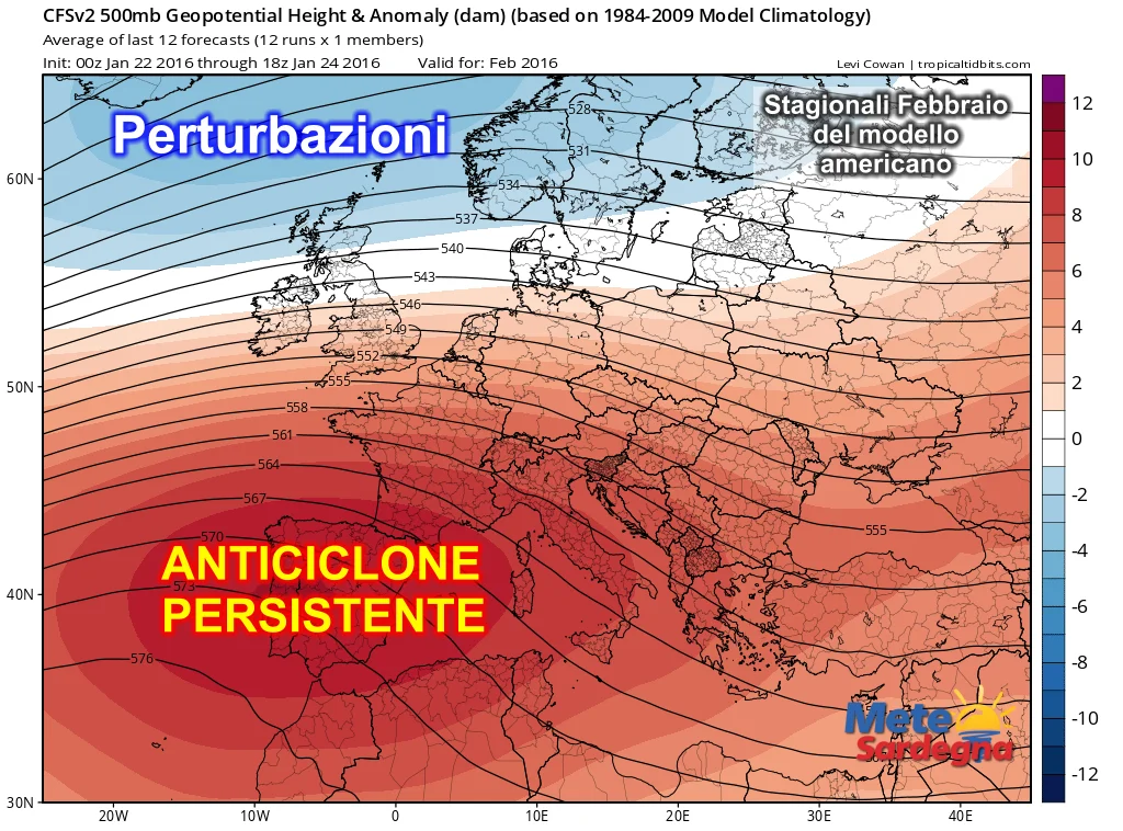 Febbraio - Meteo febbraio: le proiezioni del modello americano mettono i brividi!