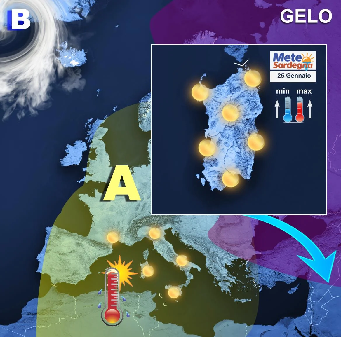 Meteo2 - Meteo dominato dall'Anticiclone: la previsione per oggi