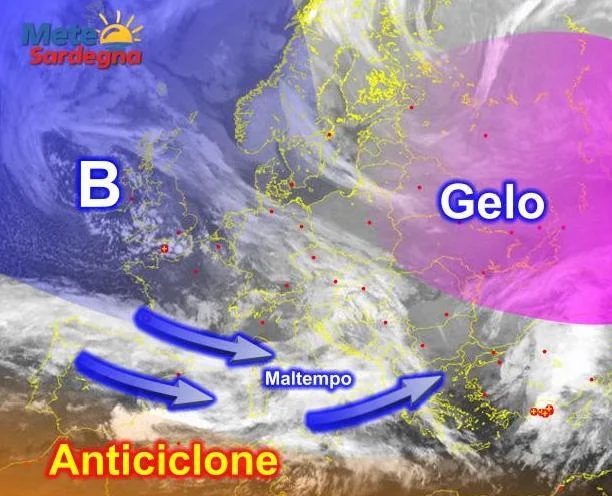 Meteosat2 - Altre perturbazioni e per l'Epifania verrà più freddo