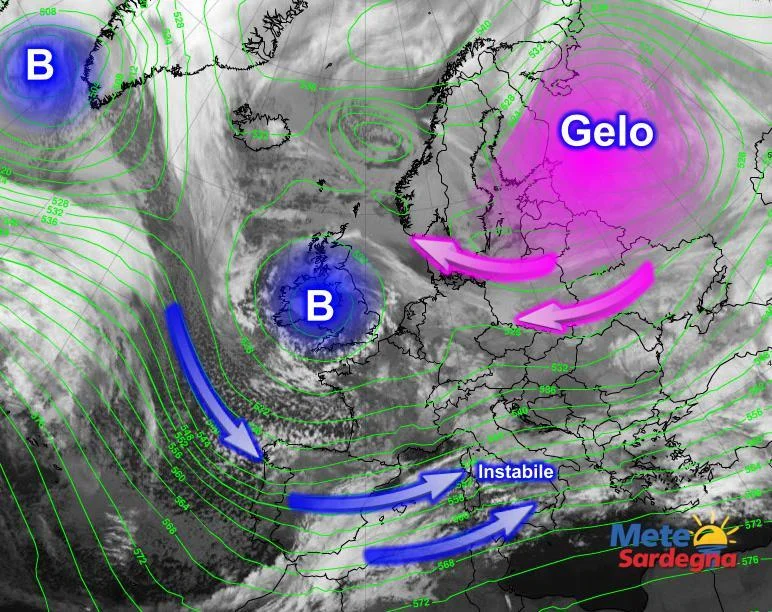 Meteosat3 - Ecco dove si trova il freddo in arrivo per la Befana