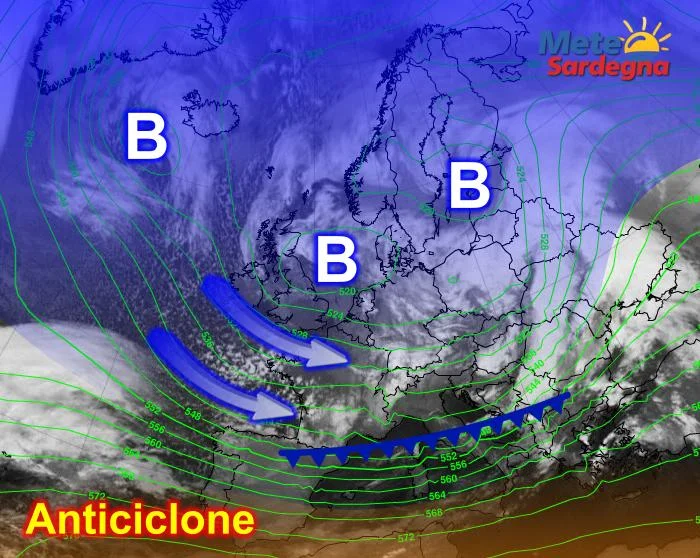 Meteosat6 - Il gelo del Vortice Polare piomba in Europa: inverno in rampa di lancio