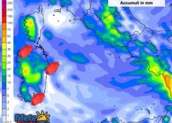 Piogge1 350x250 - Dal freddo ai 20°C in 24 ore: oggi mite, ancora qualche pioggia