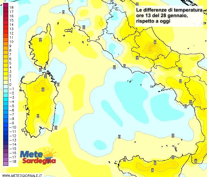 Temperature9 - A metà settimana ulteriore rialzo temperature: si andrà oltre 20°C