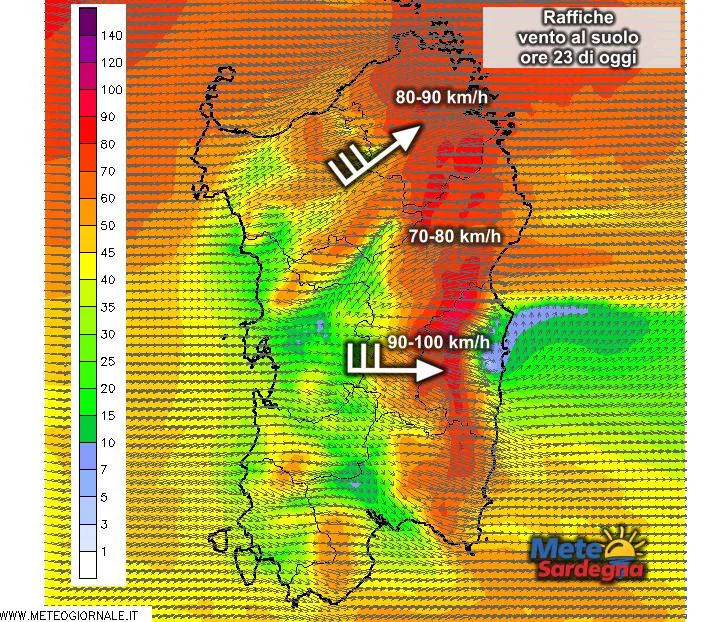 Vento2 - Primi cenni di svolta meteo: vento in aumento, stasera forte