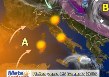 meteosardegna25gen2016 350x250 - Un nuovo peggioramento sta per investire la Sardegna