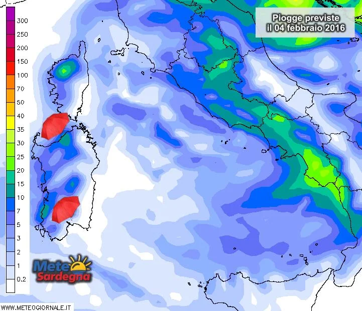 piogge 1 - Prossima settimana: tornano vento, piogge e neve sui monti