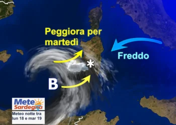 previsionimeteo16gen2015sardegna 350x250 - Fioccata intensa su Sassari