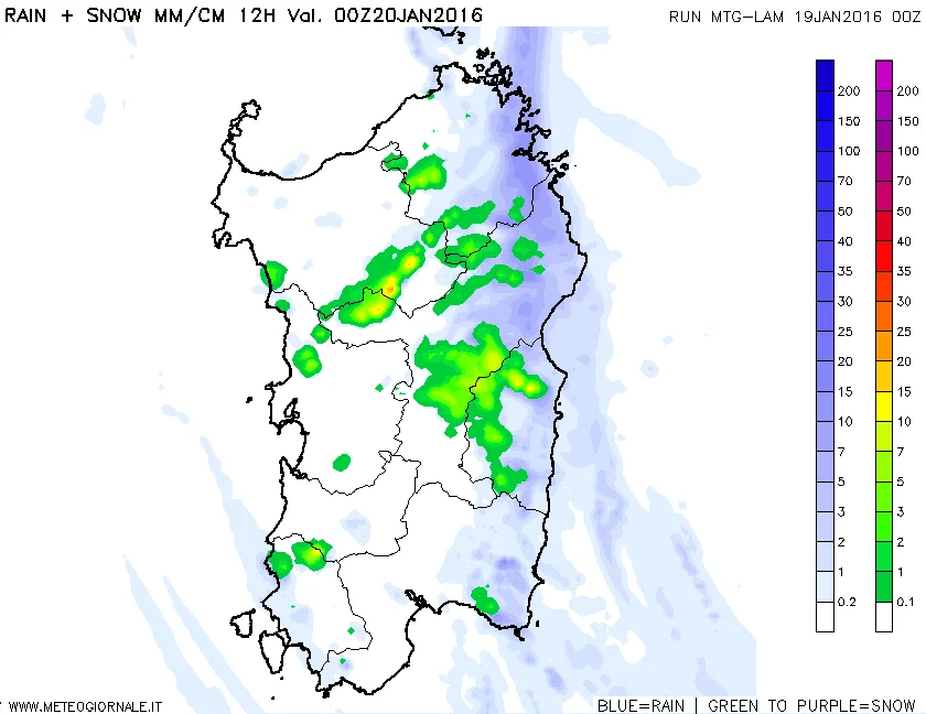 snow12h 243 - Evoluzione meteo: pioggia e neve nelle prossime ore