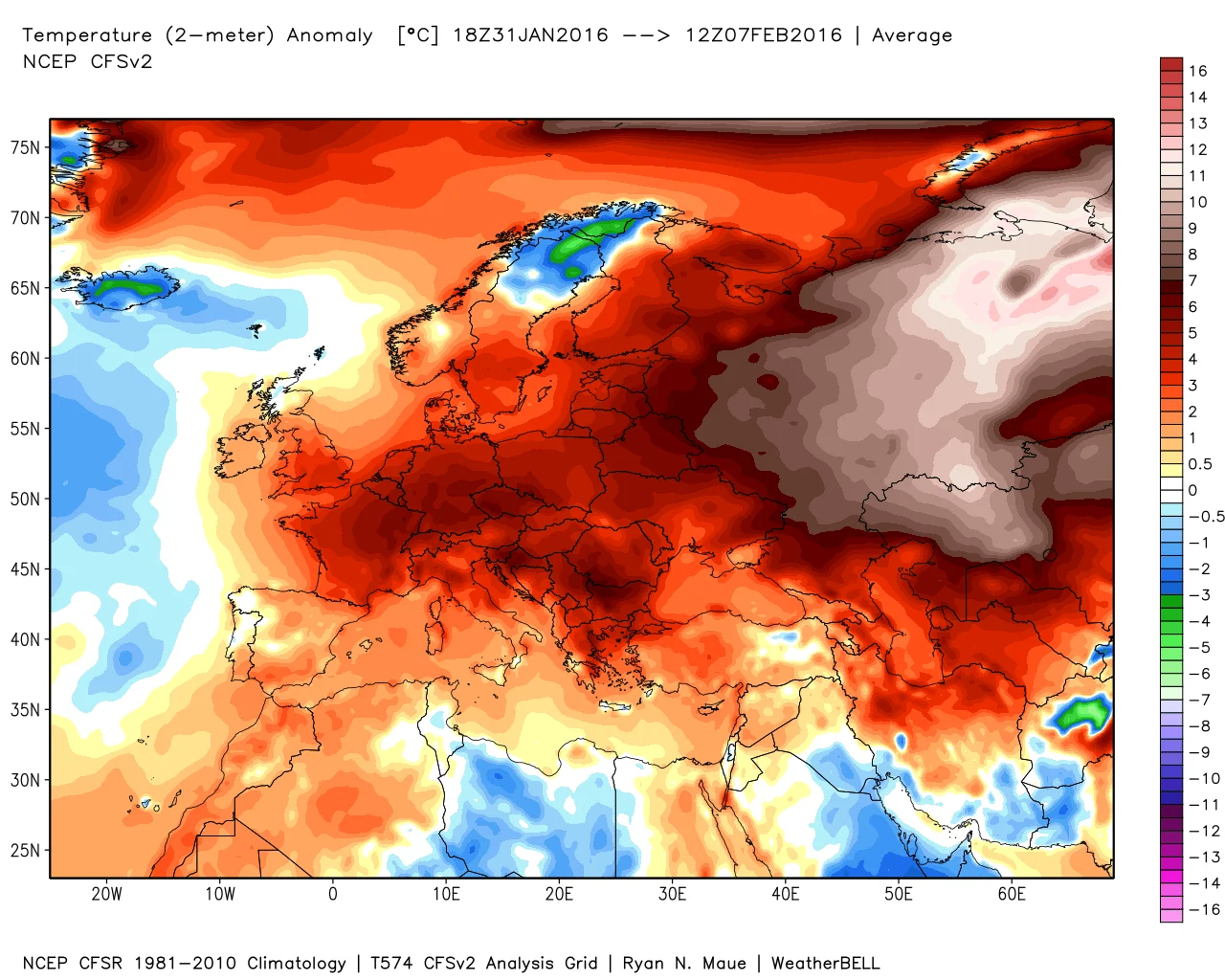 Anomalie termiche1 - Freddo? Neppure l'ombra: prima settimana di febbraio caldissima!