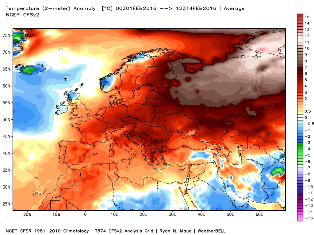 Anomalie termiche2 - Anche a Febbraio è caldo senza fine...