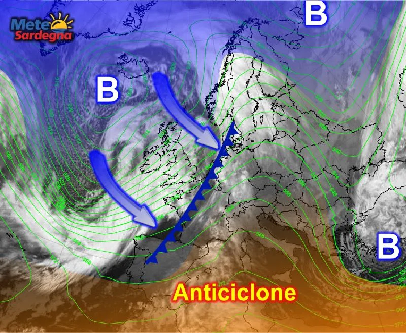 Meteosat1 - Arriva una prima grossa perturbazione: ecco dove si trova