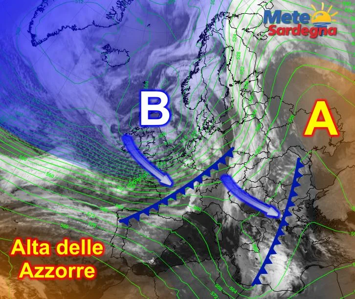 Meteosat2 - Sarà una settimana di maltempo: ora c'è una breve pausa