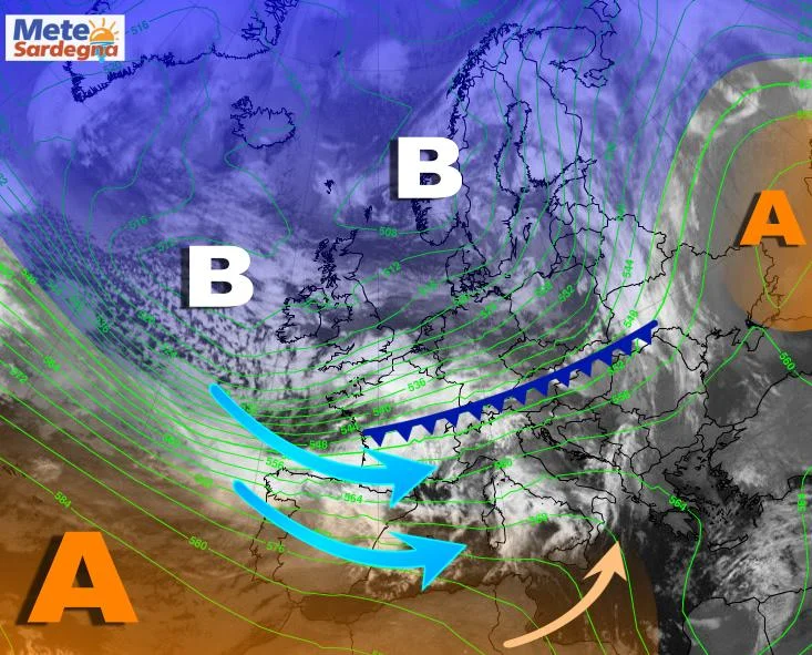 Meteosat3 - Nuova perturbazione porterà un peggioramento meteo