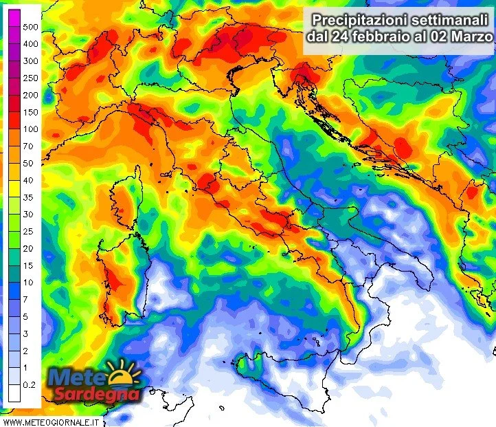 Piogge 3 - E' attesa una settimana di grandi piogge