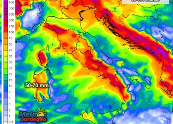 Piogge 350x250 - Spettacolari nubi sui cieli della Sardegna