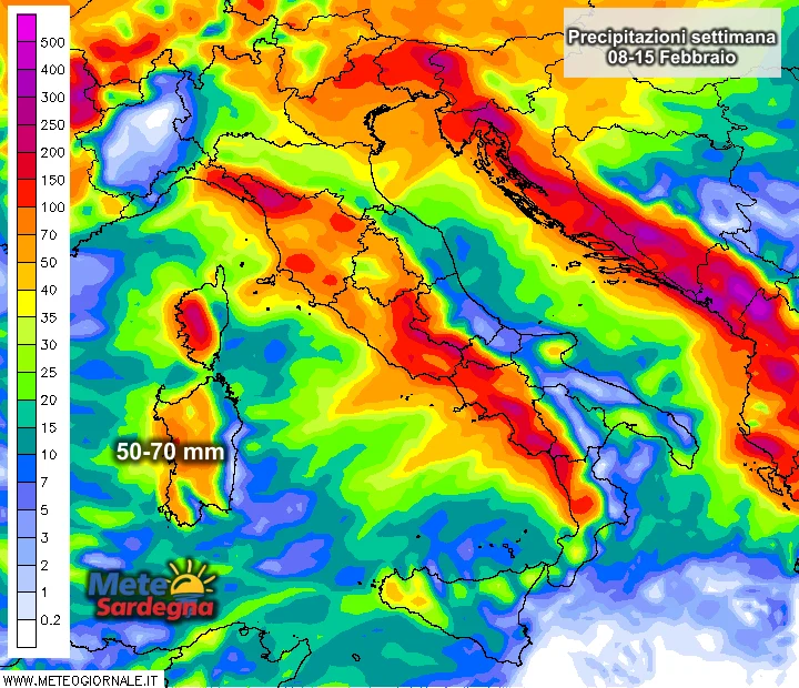 Piogge - Finalmente grandi piogge: ecco la previsione settimanale