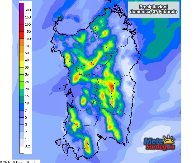 Piogge2 - Aggiornamento meteo: domenica di Carnevale sotto pioggia abbondante