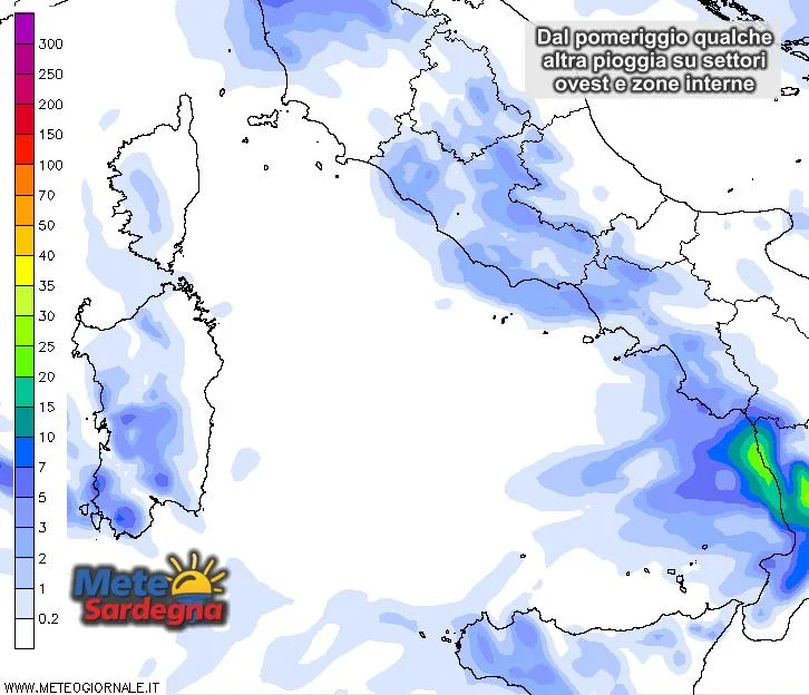 Piogge5 - Anche oggi, nelle prossime ore, avremo qualche pioggia