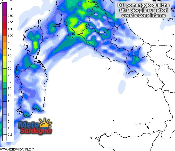 Piogge6 - Piogge prossime ore: a tratti forti, possibili temporali