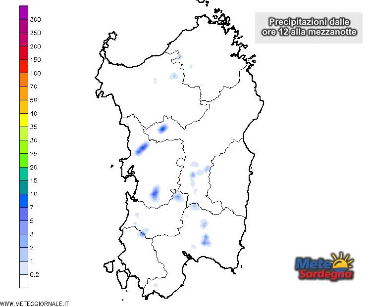 Precipitazioni - Tanto vento, pochissima pioggia