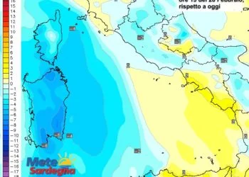 Previsione temperature 350x250 - Scampoli di vero inverno: meteo prima metà di marzo con freddo e maltempo