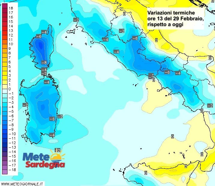 Temperature 6 - Meteo weekend: forte maltempo e crollo temperature