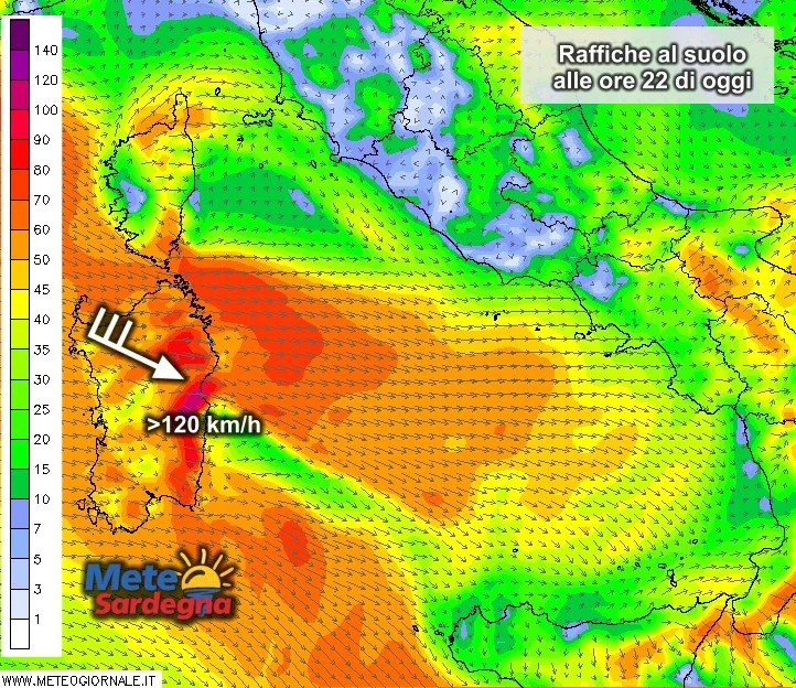 Vento 3 - Arriva il Maestrale: stasera raffiche a oltre 100 km/h