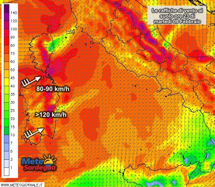 Vento3 - Non solo pioggia: stasera vento di burrasca e di tempesta!