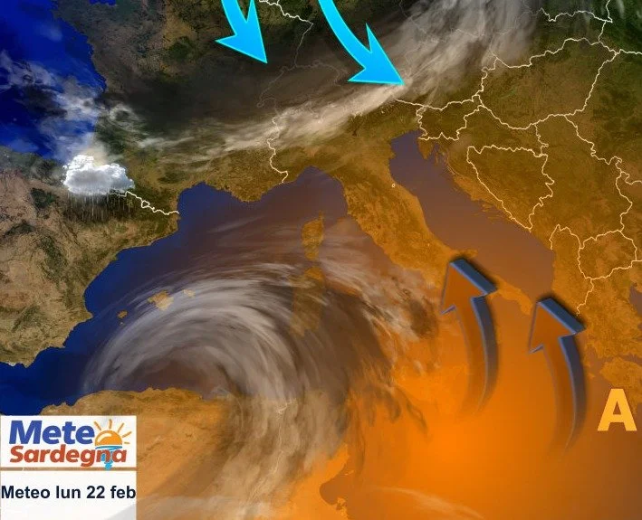 lun22feb - Sole e caldo fra domenica e lunedì. Poi calo termico, meteo peggiora