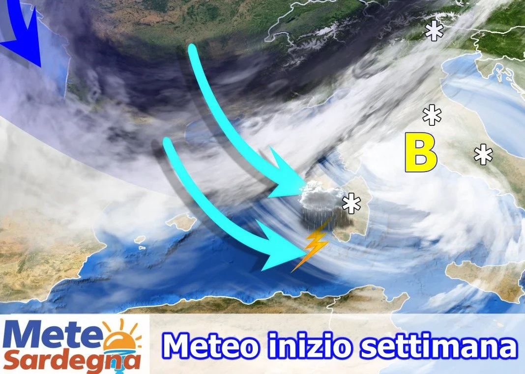 maltempo sardegna fine febbraio piogge neve - Maltempo al top: forti piogge, neve sui monti. Meteo migliora dopo lunedì