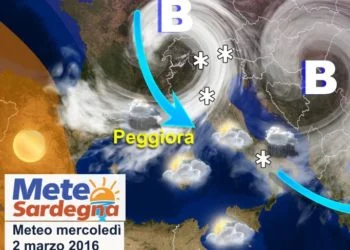 meteo sardegna prima settimana marzo maltempo perturbazioni freddo 350x250 - Scampoli di vero inverno: meteo prima metà di marzo con freddo e maltempo