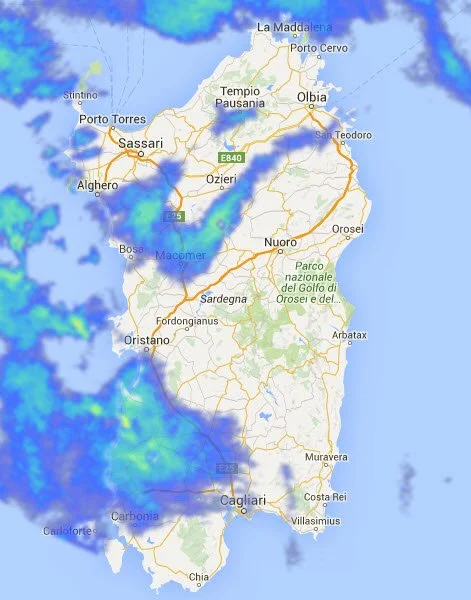 radar sardegna 1 1 - Diretta meteo: in atto un robusto peggioramento