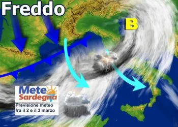 sardegna peggioramento meteo marzo freddo piogge 350x250 - Piogge in atto: ecco dove