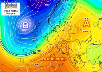 GFS 1 350x250 - Forte peggioramento martedì 22 marzo