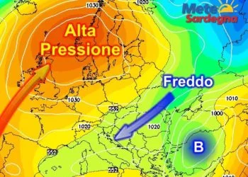 GFS 350x250 - Nucleo freddo dalla Russia verso il Nord Italia: che effetti in Sardegna?