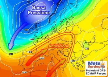 GFS ECMWF 350x250 - Forte peggioramento martedì 22 marzo