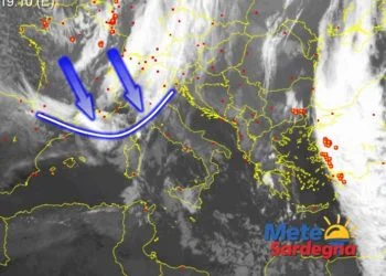 Meteosat Sardegna 1 350x250 - Piogge in atto: ecco dove