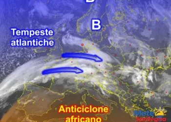 Meteosat Sardegna 14 350x250 - Oggi punte di 24°C a ovest, più umido e fresco a est