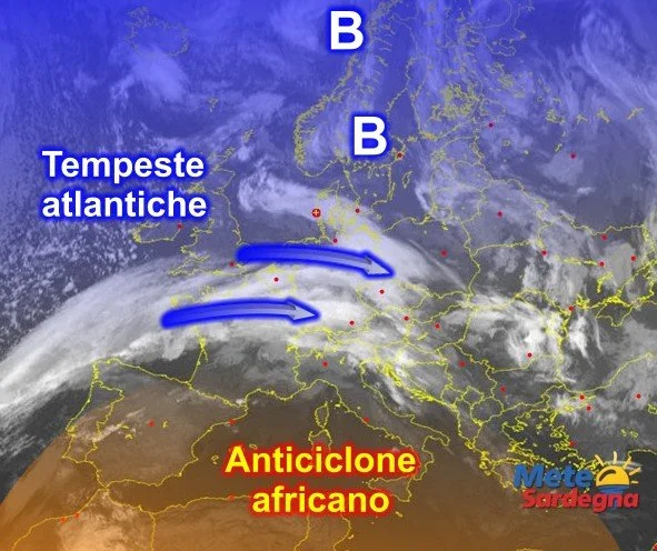 Meteosat Sardegna 14 - Il cupolone africano è arrivato