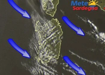 Meteosat Sardegna 2 350x250 - Clou del maltempo invernale, piogge e nevicate. Dal weekend svolta meteo