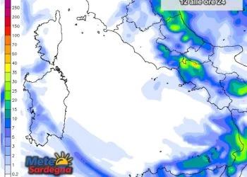 Piogge Sardegna 11 350x250 - Previsioni meteo dopo la Pasqua: ancora variabilità, ecco come inizierà aprile