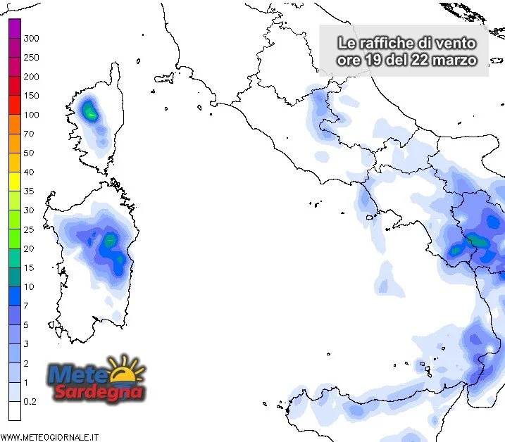 Piogge Sardegna 9 - Prima del tepore primaverile, ancora instabilità pomeridiana