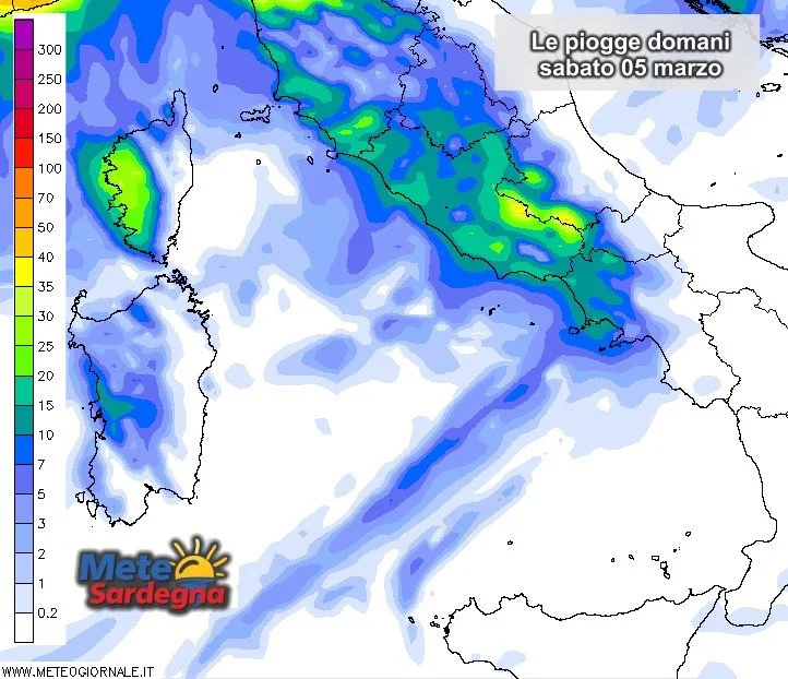 Piogge sardegna 05 marzo - Sabato tornerà il maltempo. Dove? Scopriamolo