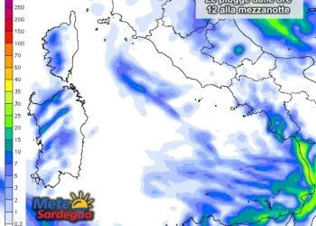 Piogge sardegna 1 350x250 - Clou del maltempo invernale, piogge e nevicate. Dal weekend svolta meteo