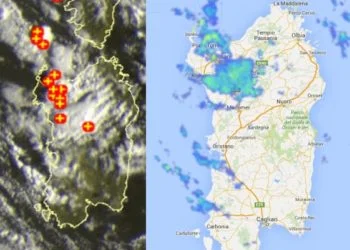 Radar Meteosat Sardegna 350x250 - Vento di Grecale in rinforzo stasera