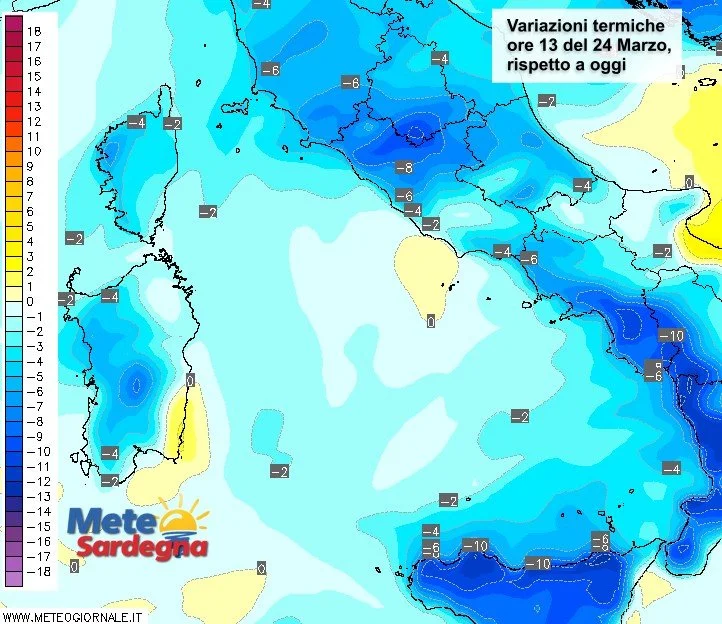 Temperature 2 - Brusco calo delle temperature già domani